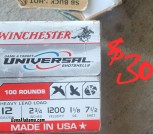 12 g ammo box of 100